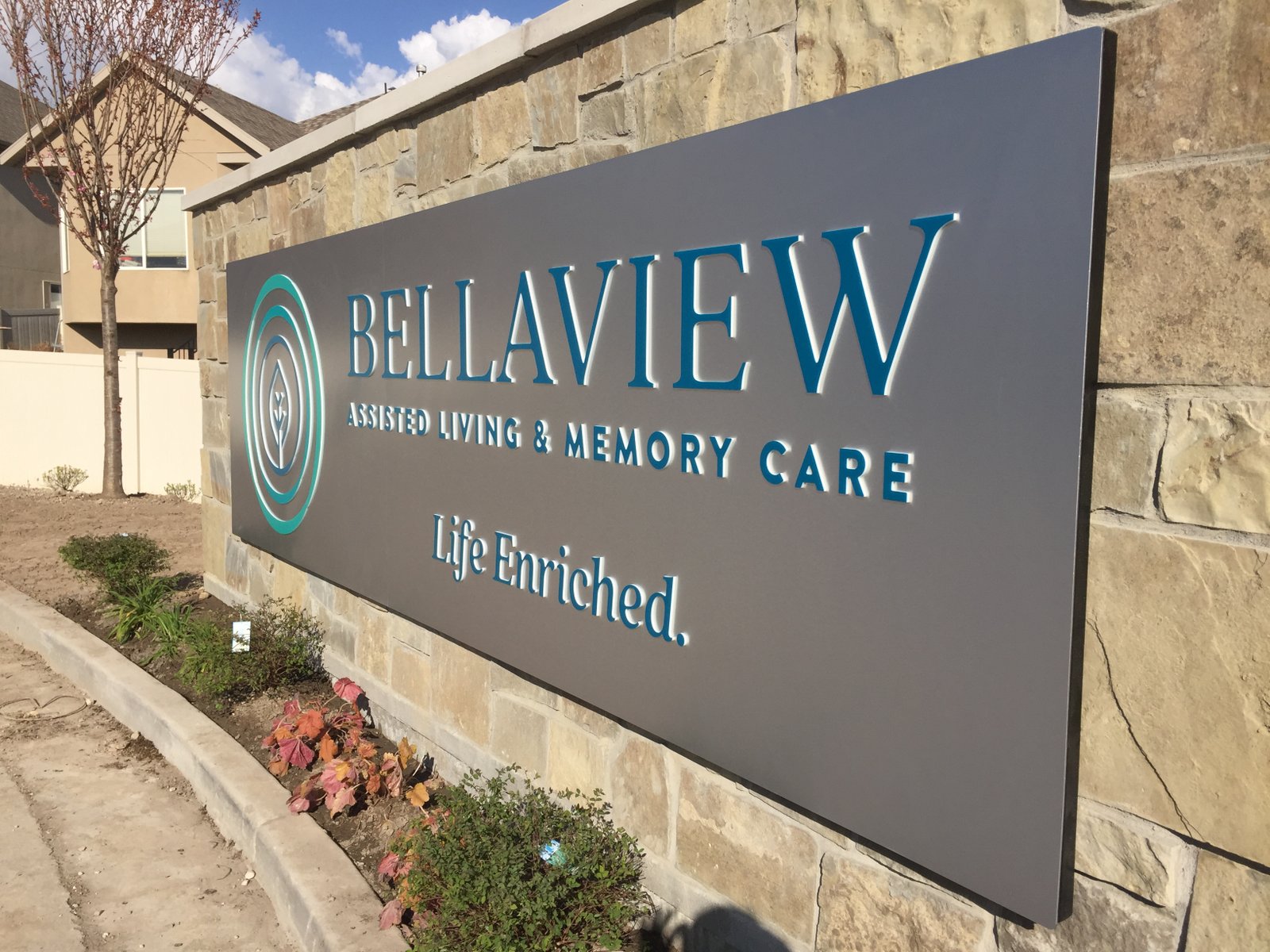 Bellaview Assisted Living monument sign